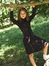 9-13 yrs Rib-Knit Roll-Neck Belted Dress Chocolate | Children & Baby