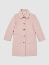 13-14 yrs Wool-Blend Single-Breasted Coat Pink | Children & Baby