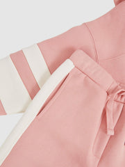 Cotton-Blend Joggers and Hoodie Set Rose | Children & Baby