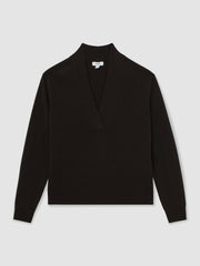 Cashmere V-Neck Jumper Chocolate Brown | Women