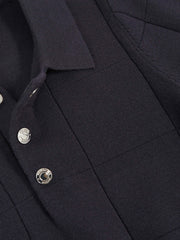 3-9 yrs Stitch-Detail Press-Stud Polo Shirt Navy Blue | Children & Baby