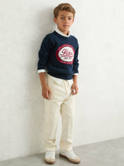 3-9 yrs Cotton Motor Cars Logo Jumper Navy | Children & Baby