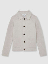 13-14 yrs Button-Through Knitted Cardigan Oatmeal Melange | Children & Baby