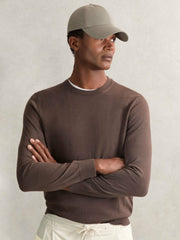 Embroidered Logo Tech Baseball Cap Mushroom Brown | Men