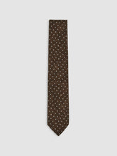 Wool-Cotton Polka-Dot Tie Chocolate Brown | Men