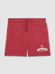 3-9 yrs Superman Cotton Logo Shorts Red | Children & Baby