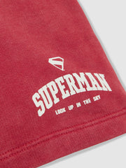 13-14 yrs Superman Cotton Logo Shorts Red | Children & Baby
