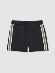 3-9 yrs Side Stripe Textured Shorts Navy Blue | Children & Baby