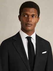 Slim Fit Cotton Sateen Shirt White | Men