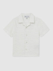 13-14 yrs SmileyWorld Wave Texture Shirt White | Children & Baby