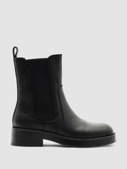 Leather Chelsea Boots Black | Women