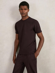 Interlock Jersey Crew Neck T-Shirt Cherry Red | Men