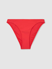 High Cut Bikini Bottoms Coral Red | Women