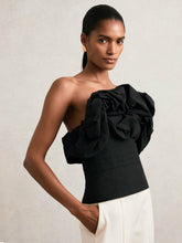 Sculptural Strapless Top Black | Women