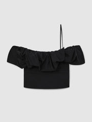 Sculptural Strapless Top Black | Women
