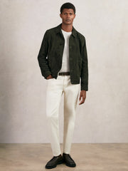 Suede Worker Jacket Dark Green | Men