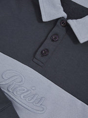 9-13 yrs Cotton Logo-Embroidery Rugby Polo Shirt Airforce Blue/Navy Blue | Children & Baby