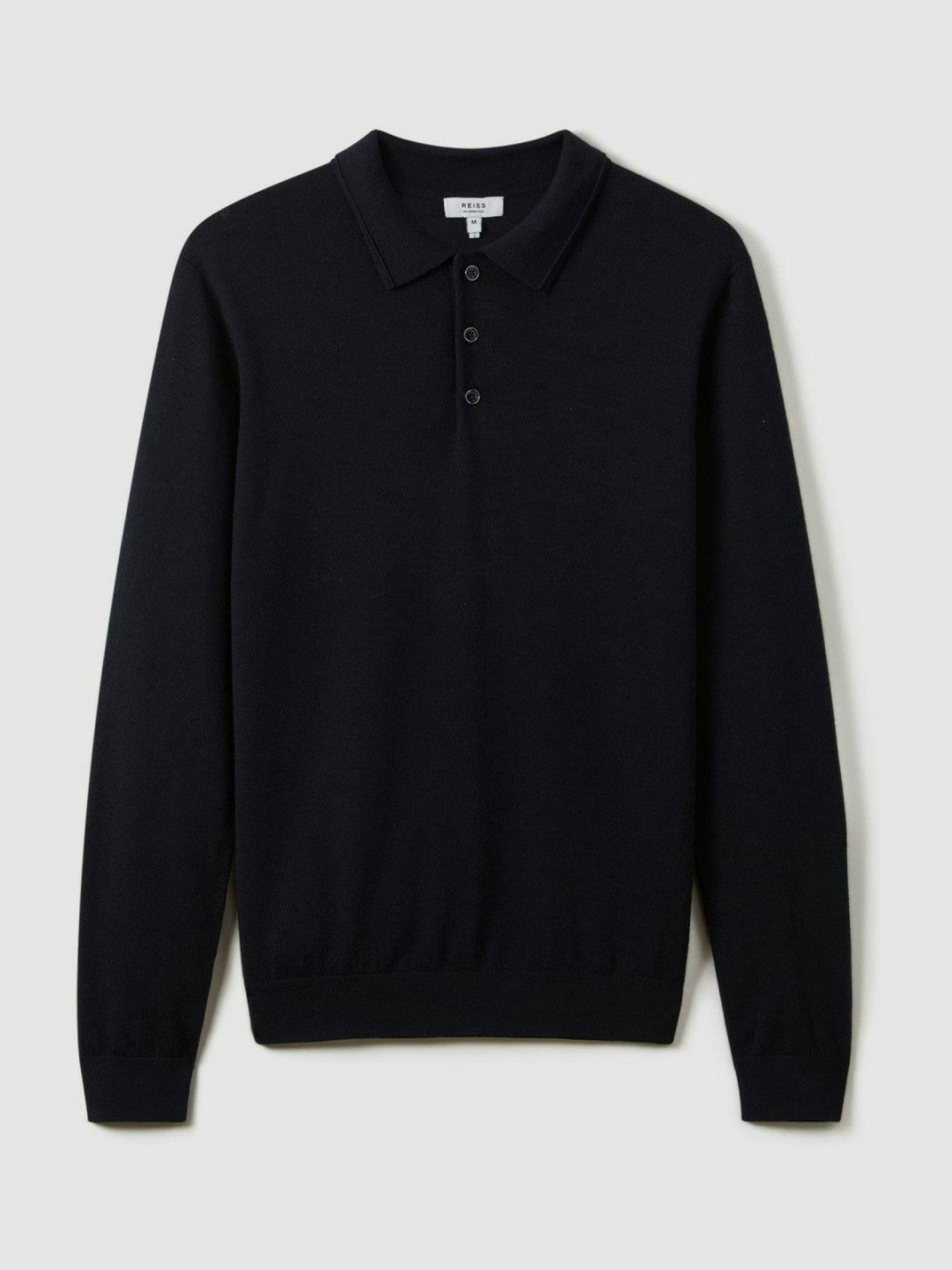 Merino Wool Polo Shirt Navy | Men