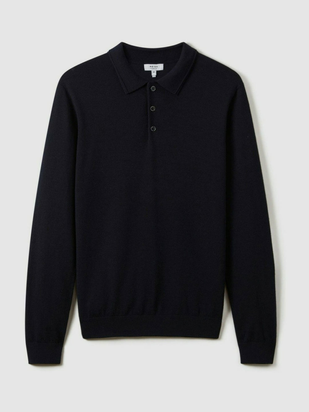 Merino Wool Polo Shirt Navy | Men