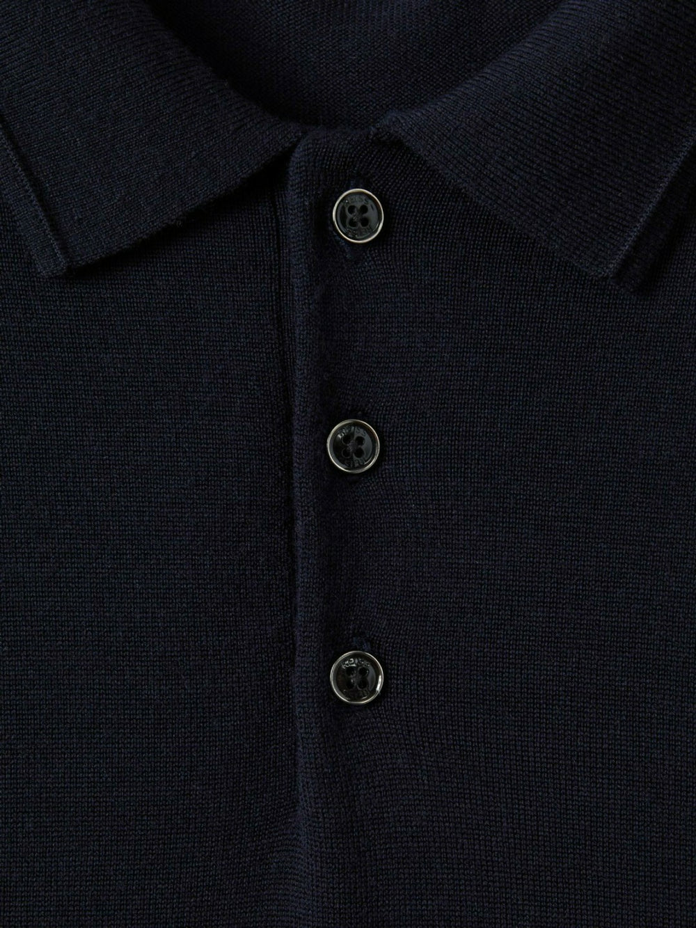 Merino Wool Polo Shirt Navy | Men
