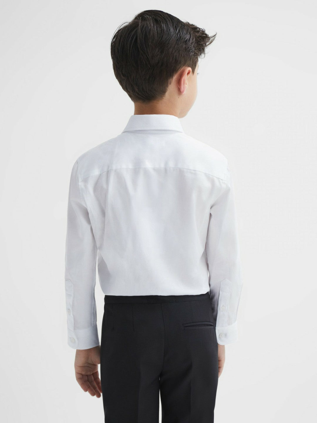 3-9 yrs Slim Fit Textured Bib Dinner Shirt White | Children & Baby