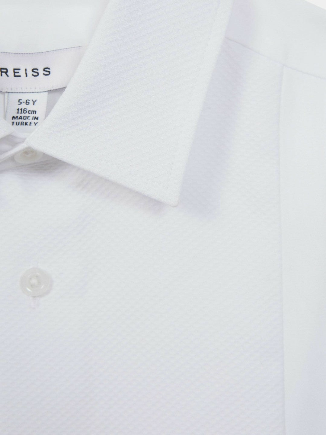 3-9 yrs Slim Fit Textured Bib Dinner Shirt White | Children & Baby