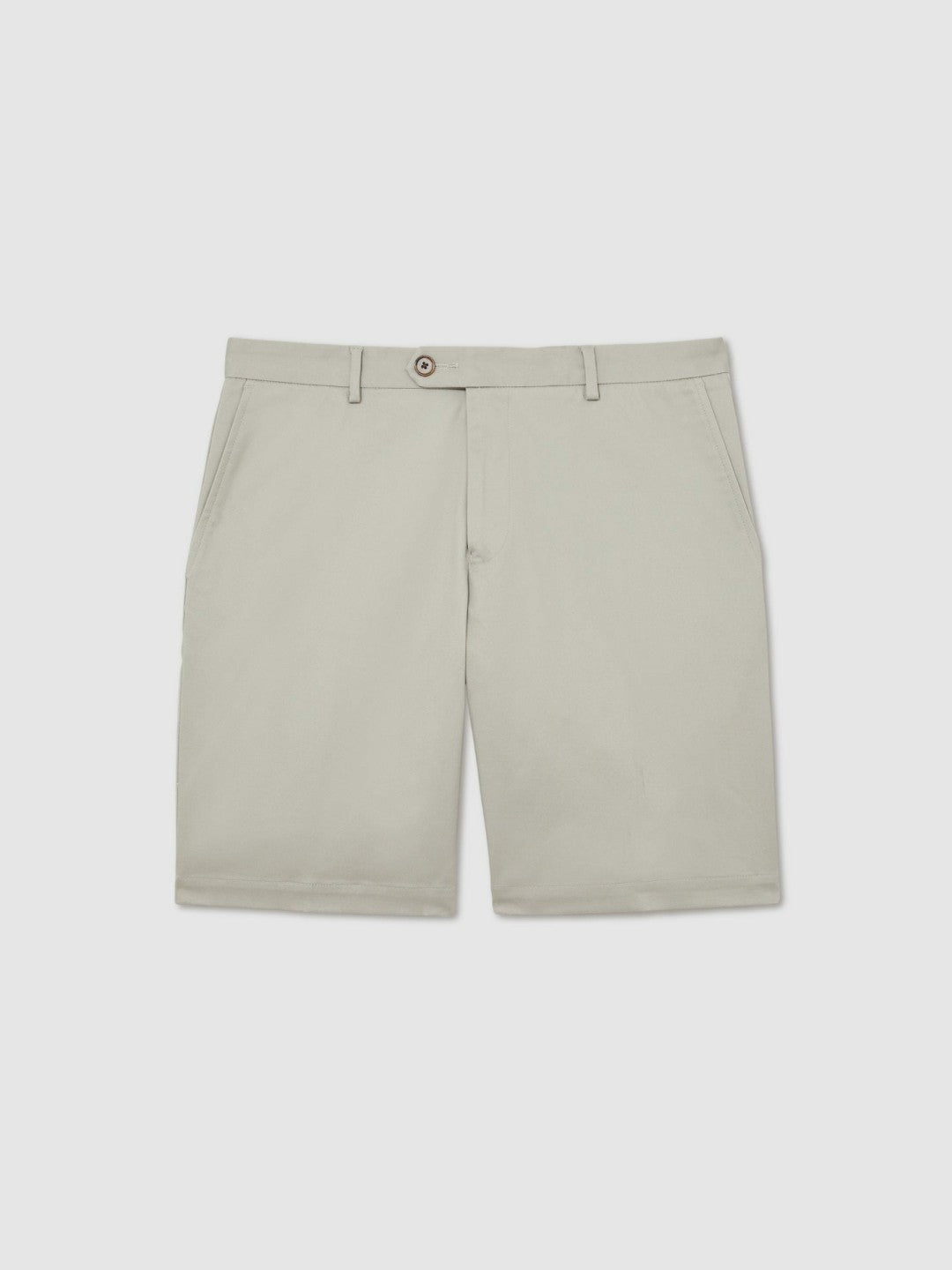 Cotton Chino Shorts With Stretch Soft Sage | Men