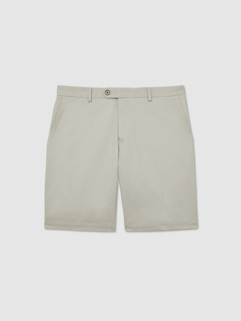 Cotton Chino Shorts With Stretch Soft Sage | Men