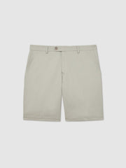 Cotton Chino Shorts With Stretch Soft Sage | Men