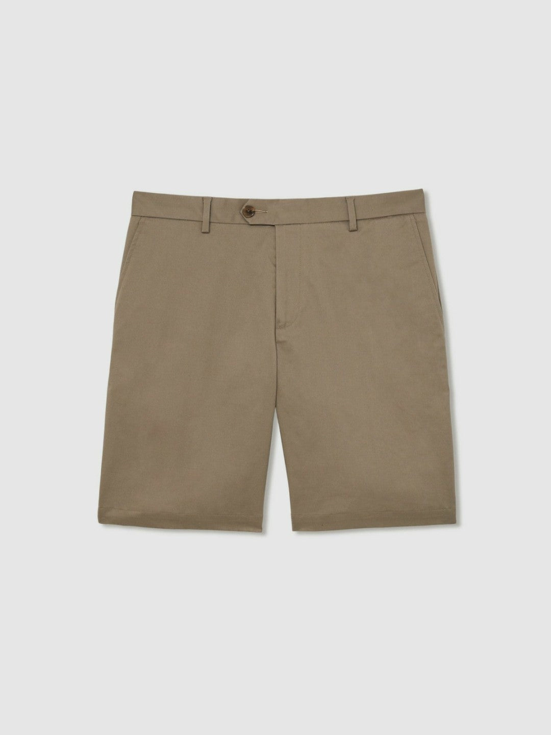 Oe Hampton Cotton Chino Shorts with Stretch Taupe | Men