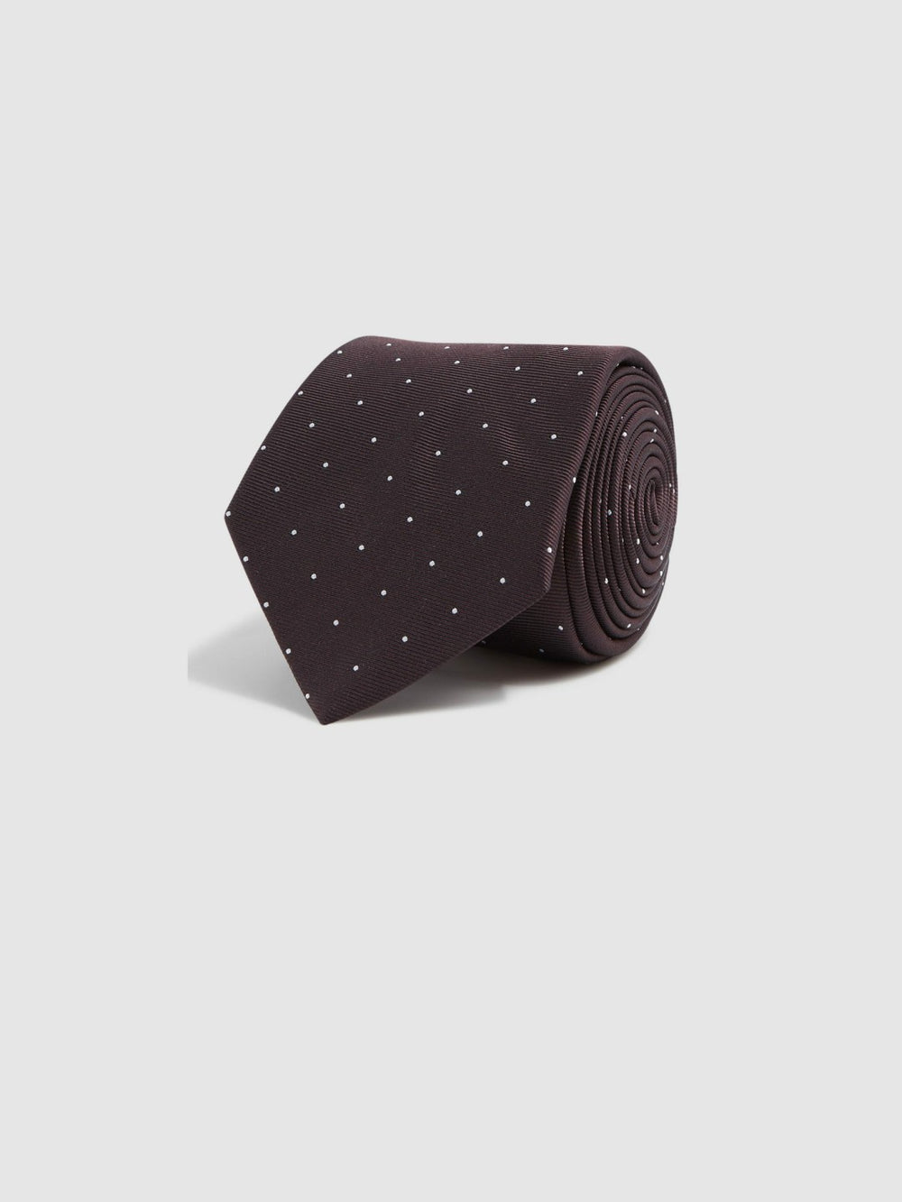 Polka Dot Silk Tie Burgundy | Men