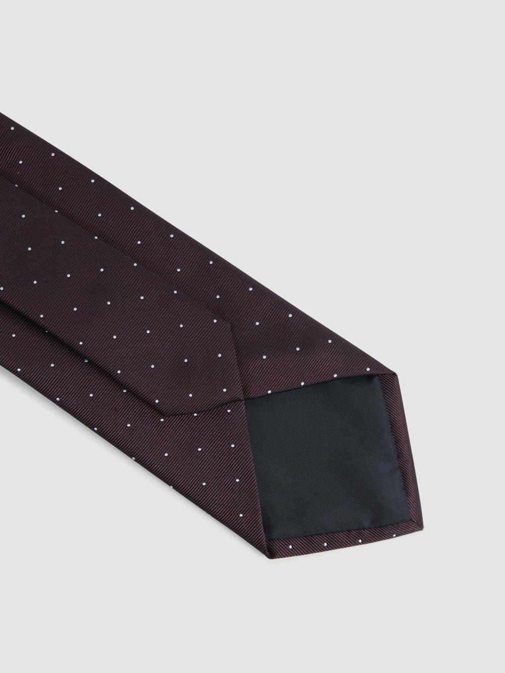 Polka Dot Silk Tie Burgundy | Men