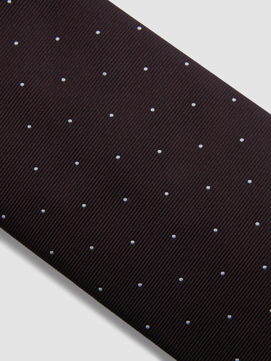 Polka Dot Silk Tie Burgundy | Men