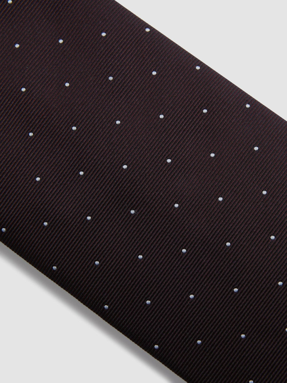 Polka Dot Silk Tie Burgundy | Men