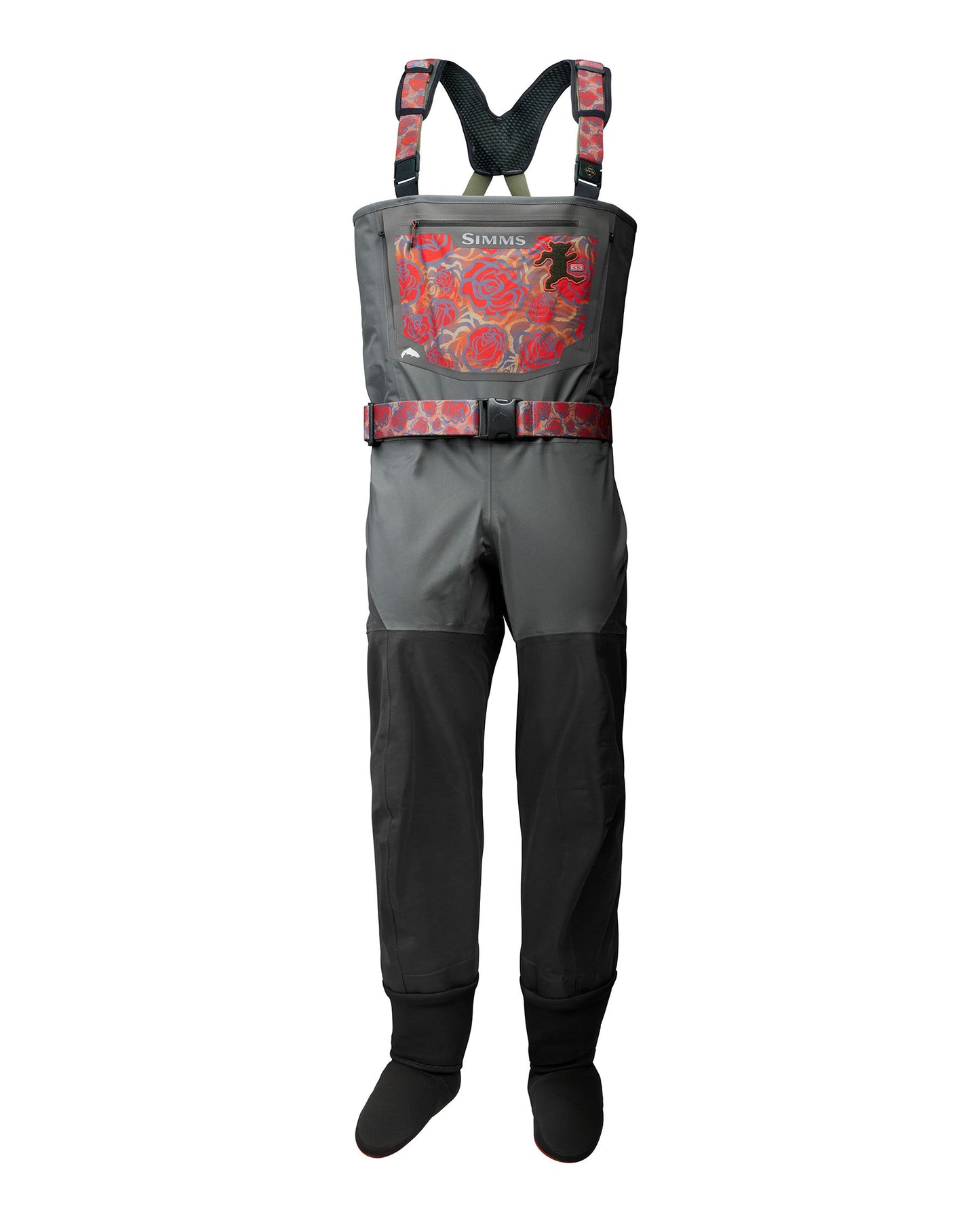 Simms Grateful Dead G3 Guide Waders Roses Edition For Men
