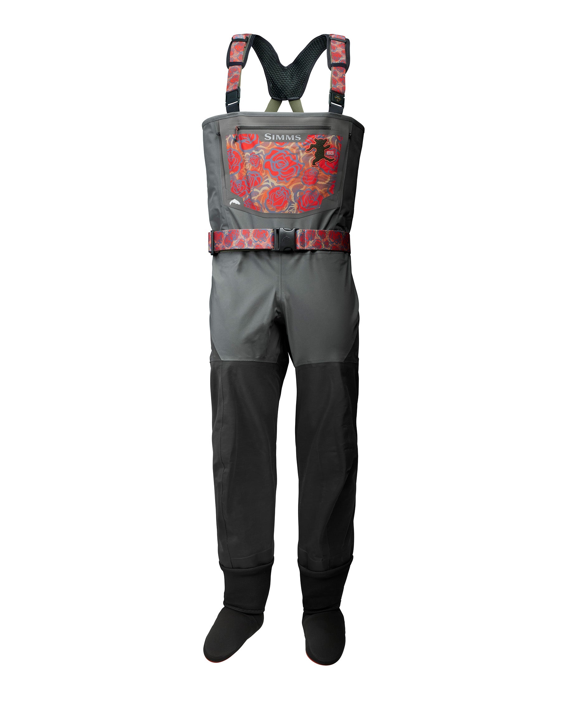 Simms Grateful Dead G3 Guide Waders Roses Edition For Men