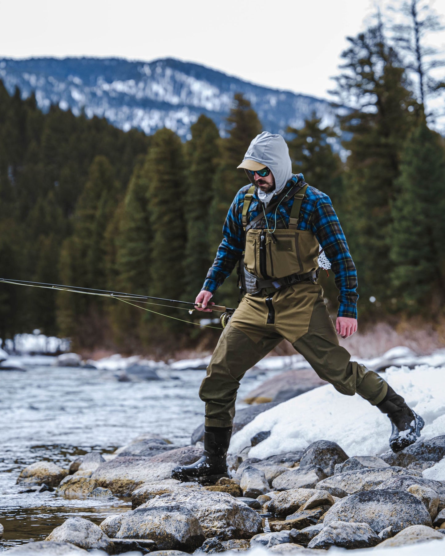 Simms Freestone Z Bootfoot Waders - Rubber Sole For Men