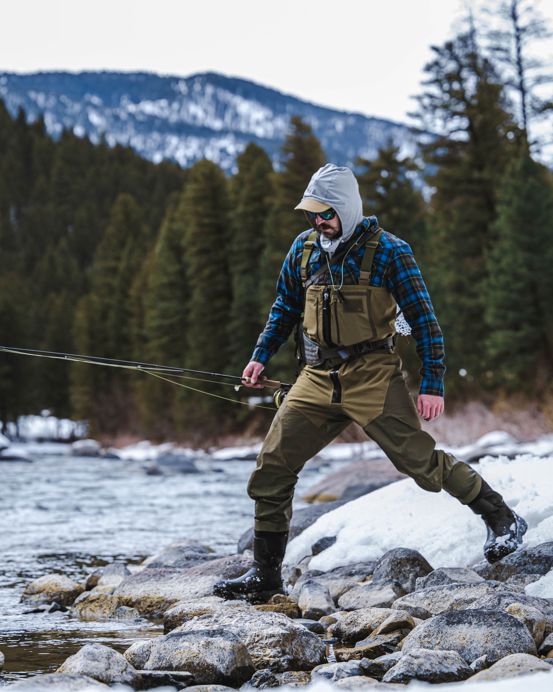 Simms Freestone Z Bootfoot Waders - Rubber Sole For Men