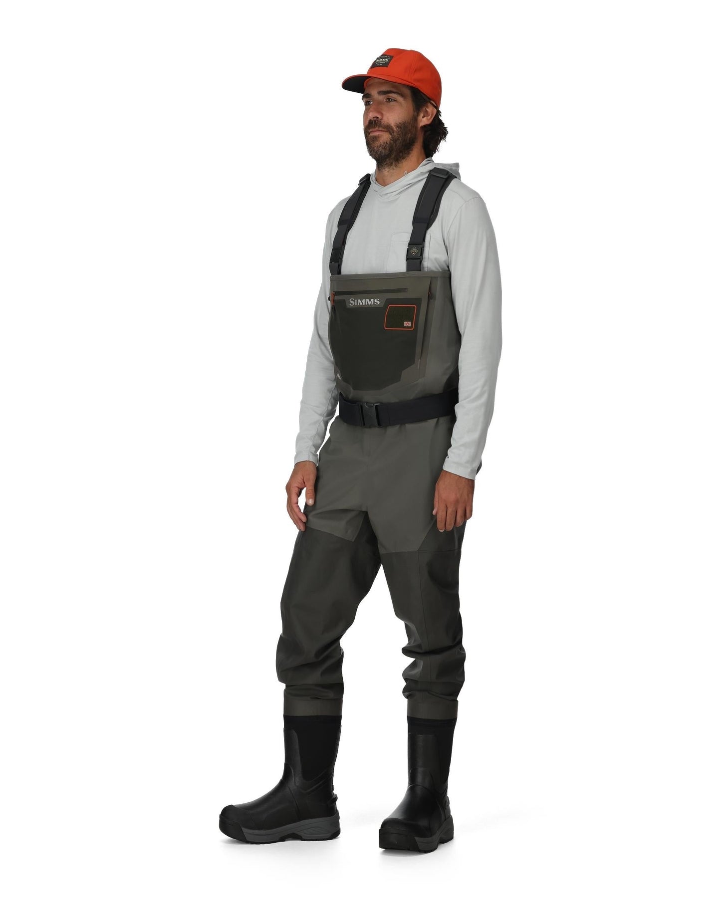 Simms G3 Guide Bootfoot Waders Rubber Sole For Men