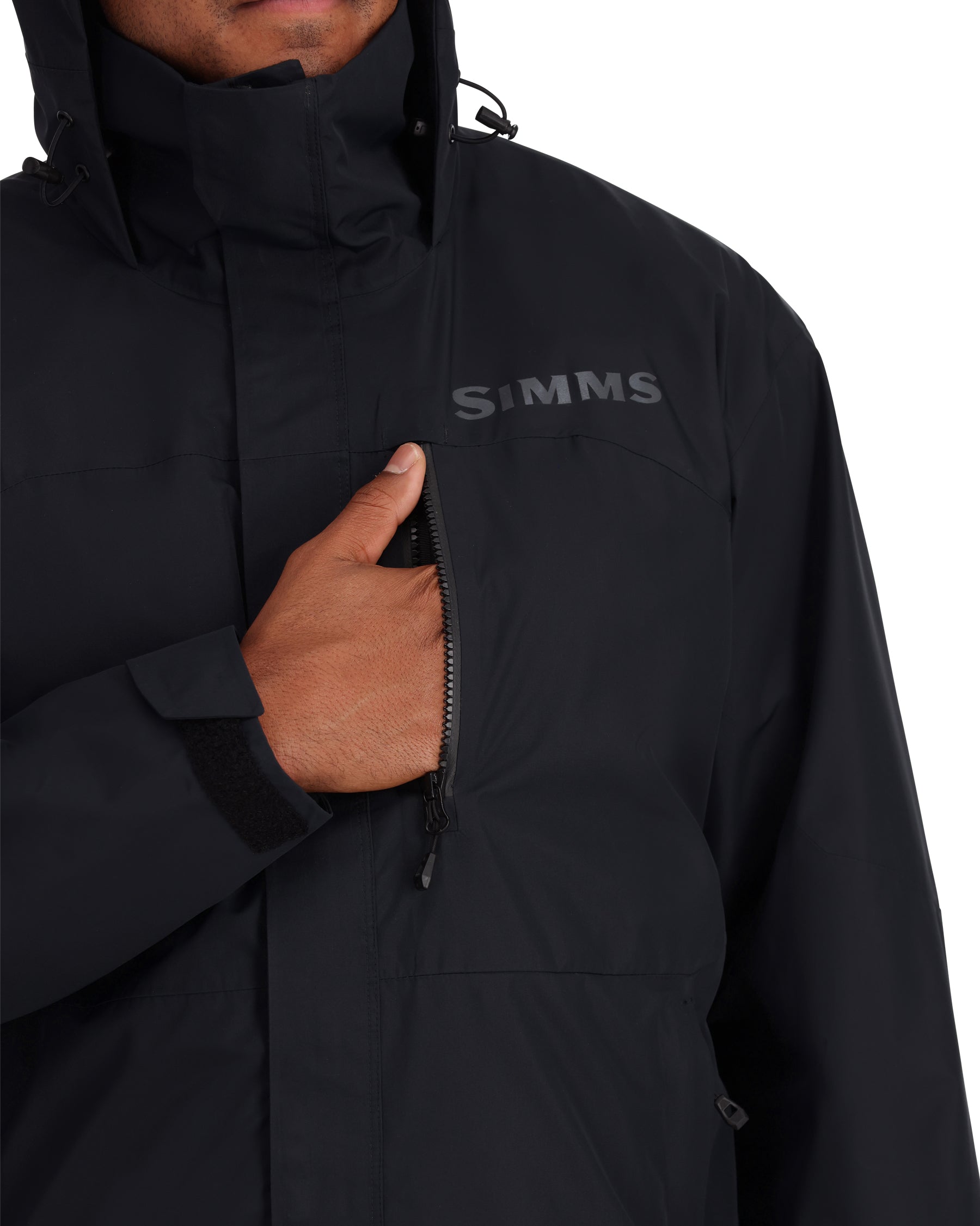Simms Simms Challenger Fishing Jacket   - Black For Men