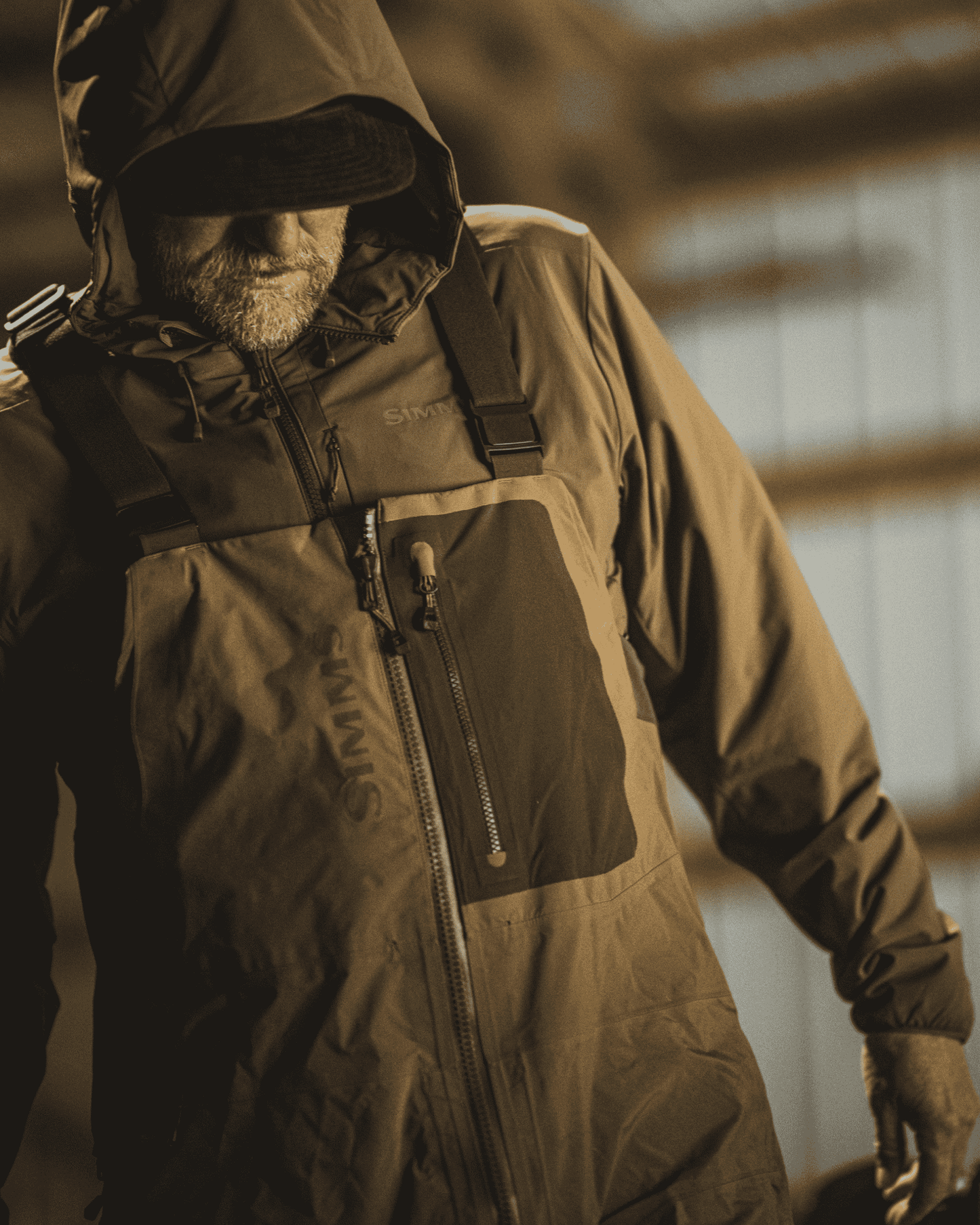 Simms Midstream Wool Insulated Hooded Jacket For Men