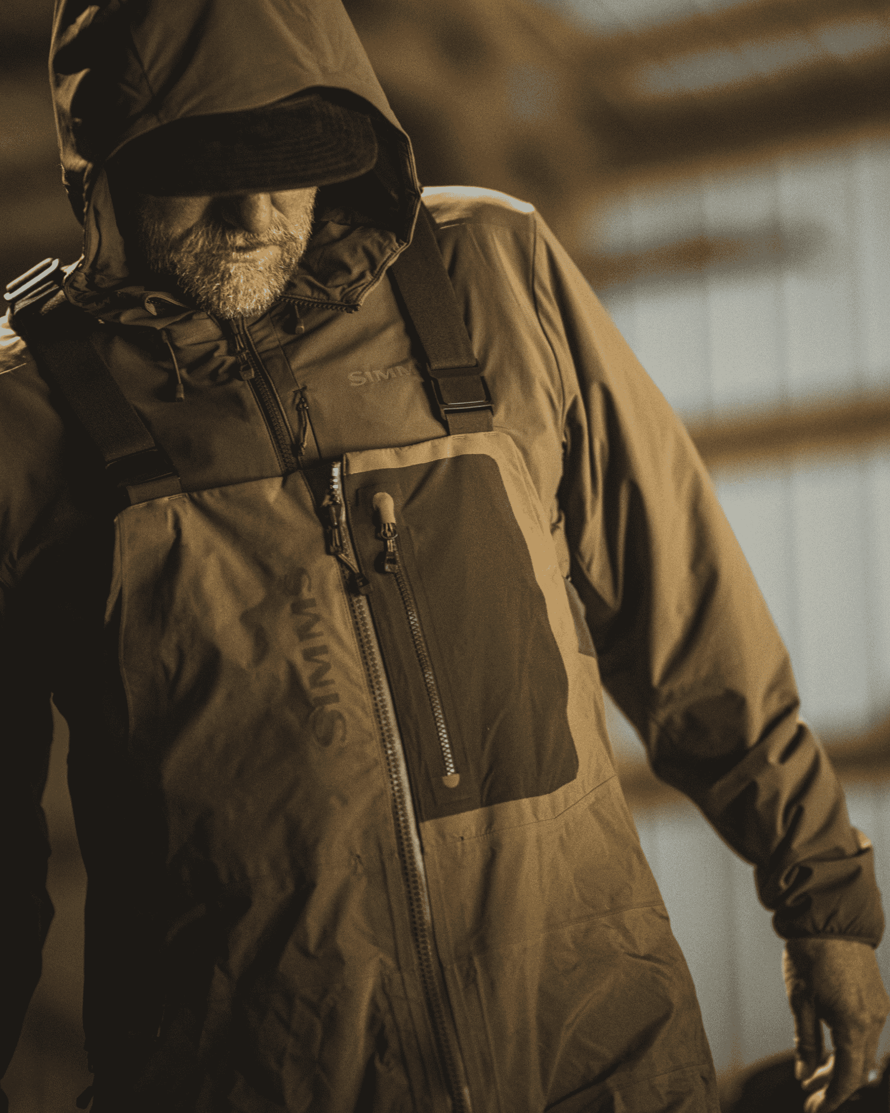 Simms Midstream Wool Insulated Hooded Jacket For Men