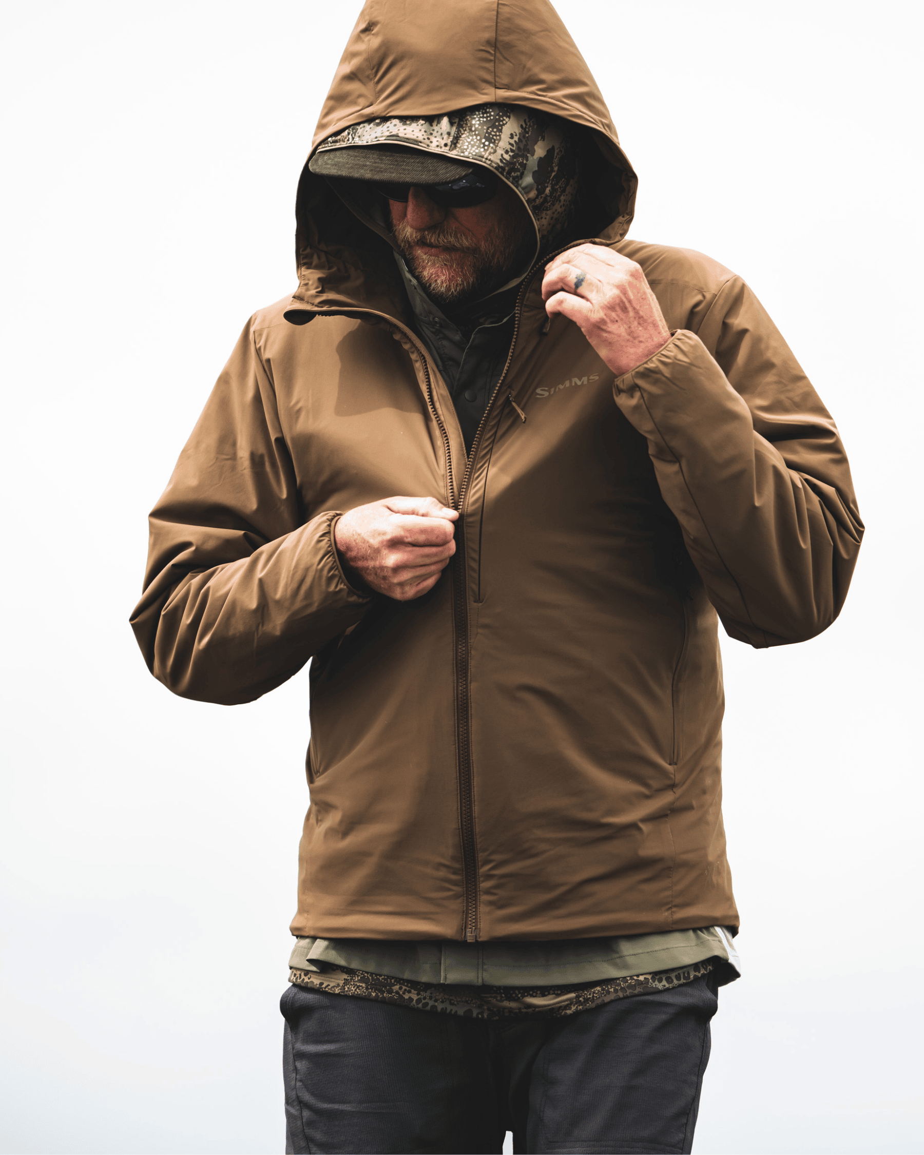 Simms Midstream Wool Insulated Hooded Jacket For Men