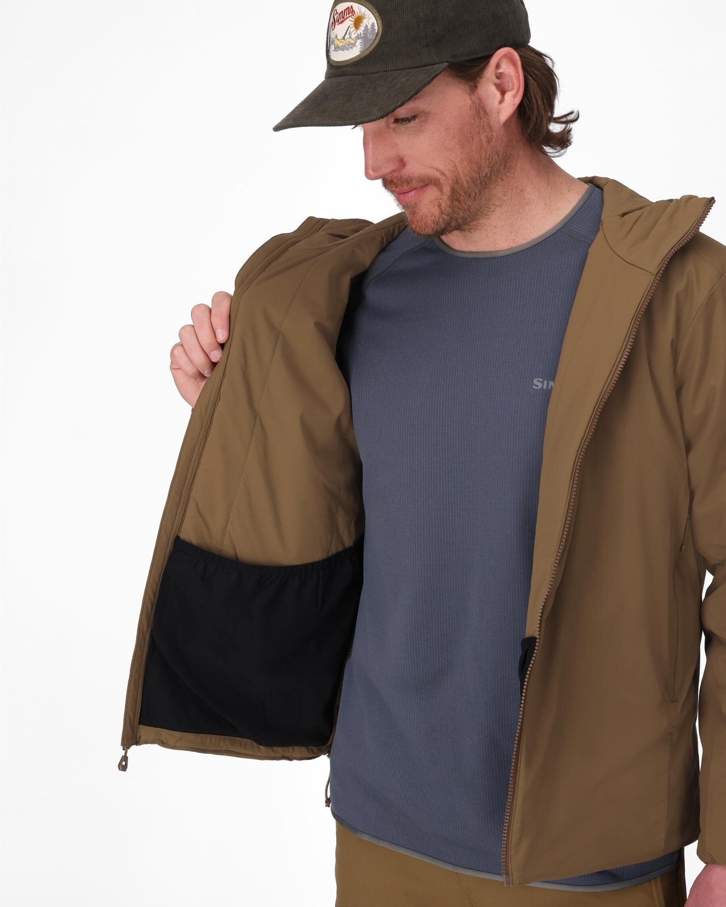 Simms Midstream Wool Insulated Hooded Jacket For Men