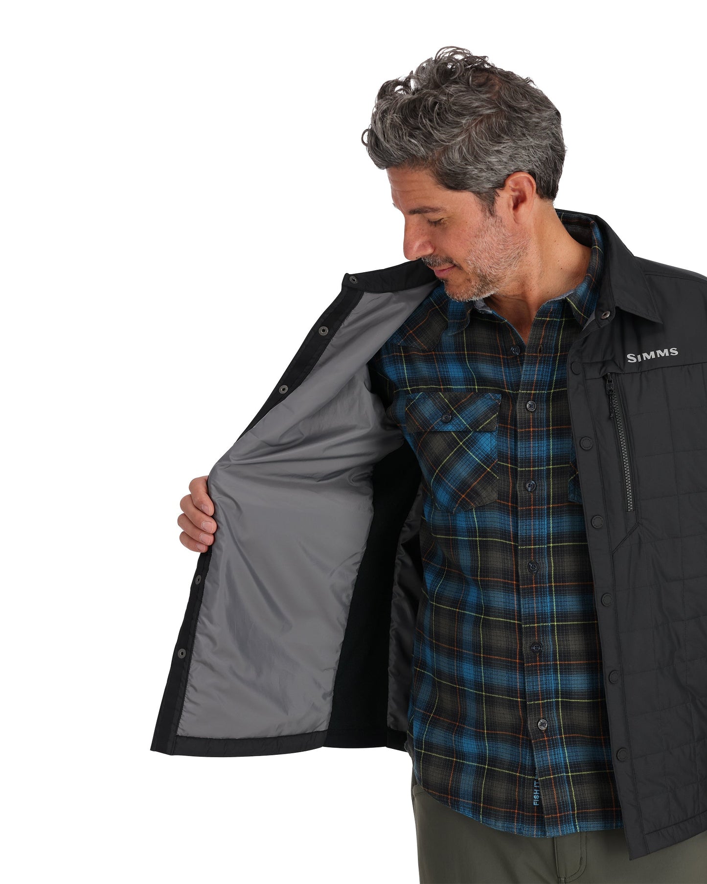 Simms Fall Run Hybrid Shacket For Men
