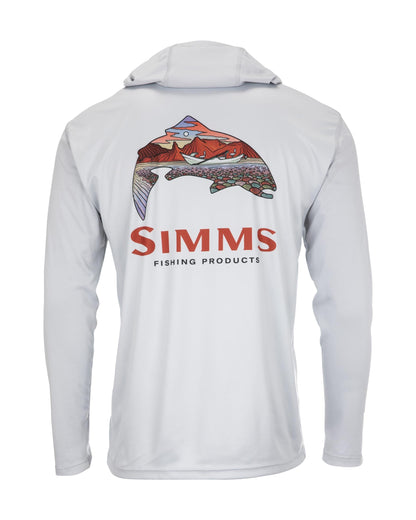 Trout Logo Flame/Sterling,S