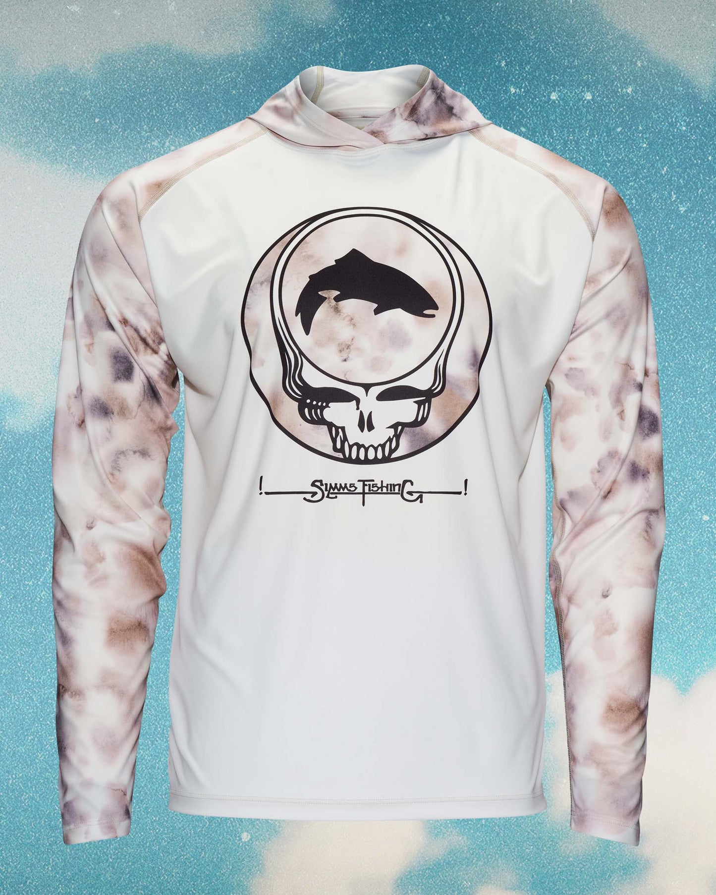 Simms Grateful Dead SolarTech Hoody - Cloud For Men