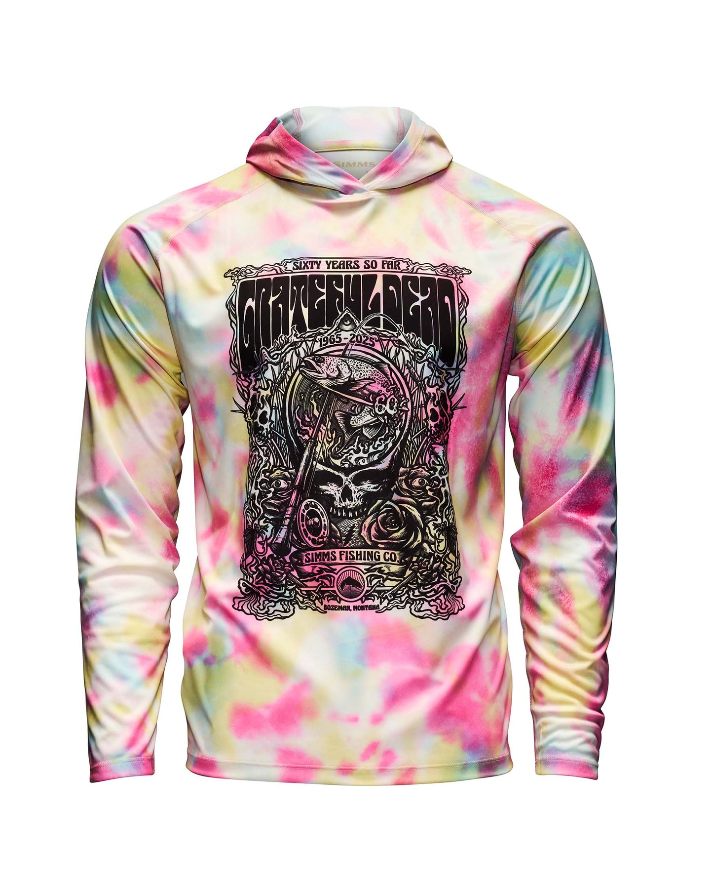 Simms Grateful Dead SolarTech Hoody Fountain Print For Men