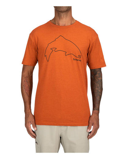 Simms Trout Outline T-Shirt For Men
