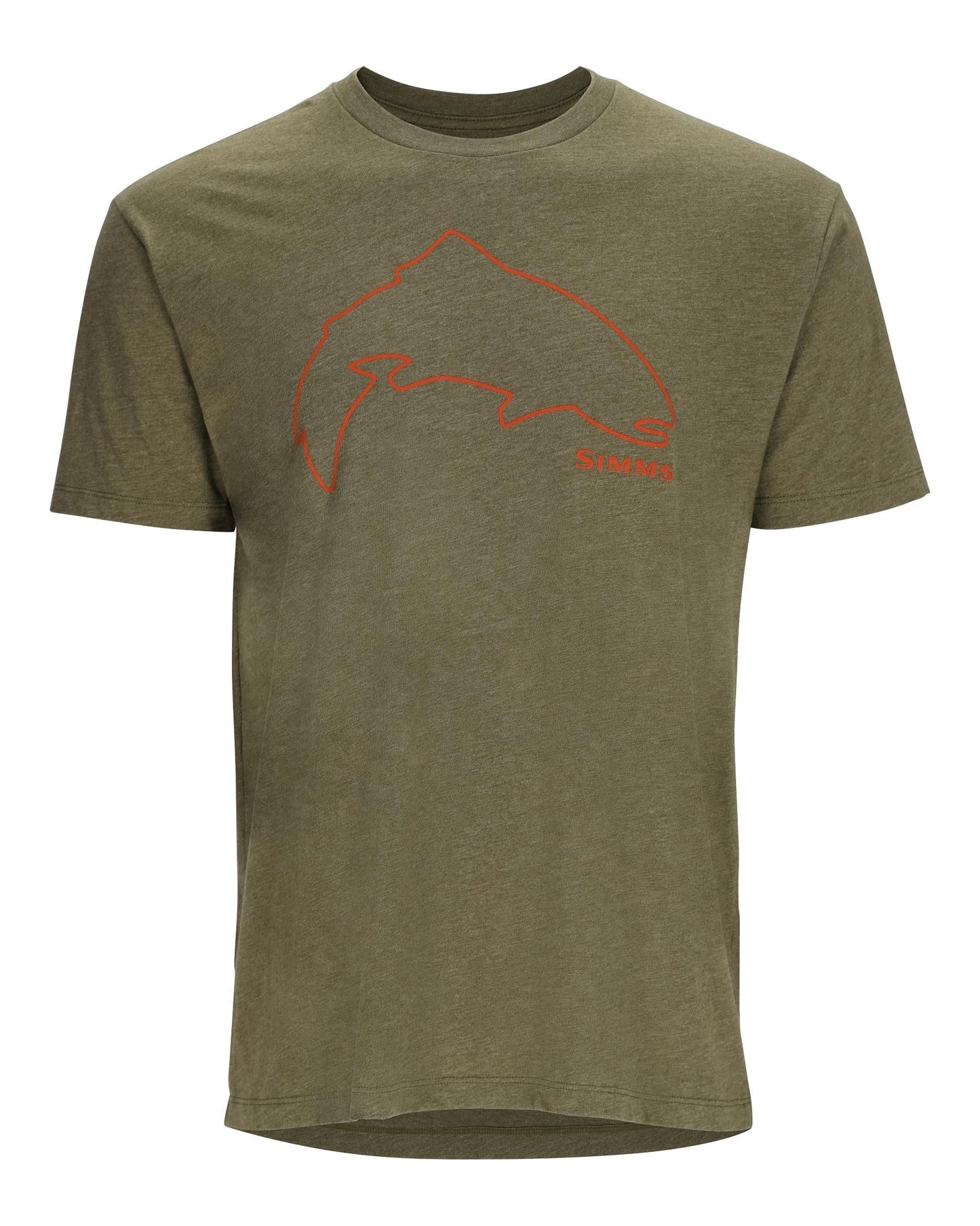 Simms Trout Outline T-Shirt For Men